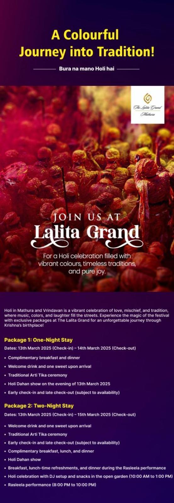 The Lalita Grand Mathura- Vrindavan Bagian luar foto